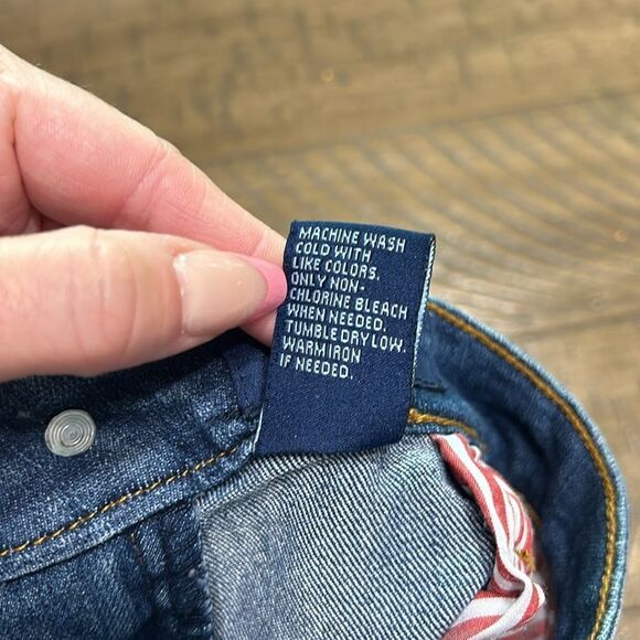 Delia’s American flag Jean shorts size 9/10 - Picture 6 of 9